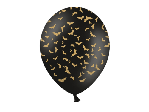 Bats balloons - black, 30 cm, 6 pcs.