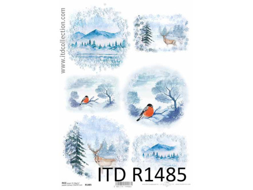 Decoupage paper A4 - ITD Collection - rice, R1485