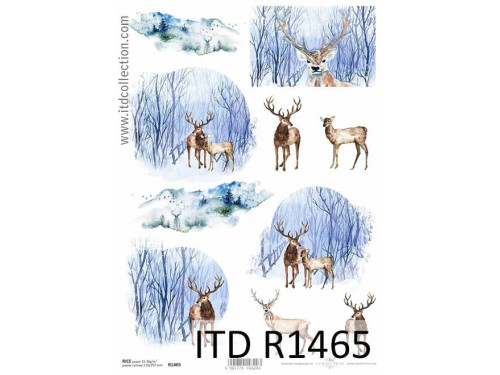 Decoupage paper A4 - ITD Collection - rice, R1465