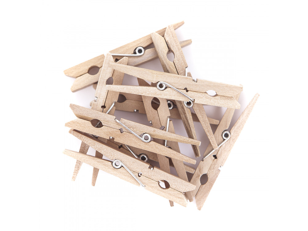 Wooden clips, 10 pcs