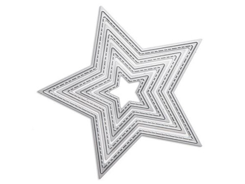 Set of cutting dies - Stars, 4 pcs.