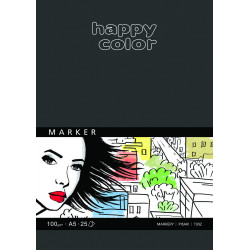 Block for markers A5 - Happy Color - 100 g, 25 sheets