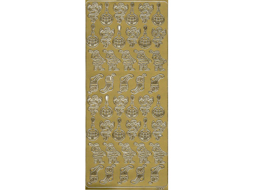 Stickersy, naklejki ażurowe - Aniołek, złote