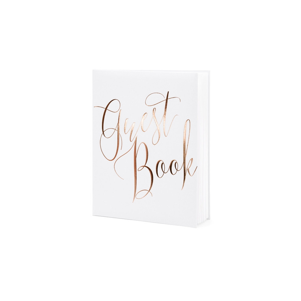Guest book - white, 20 x 24,5 cm, 22 pages