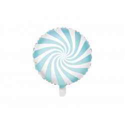 Foil balloon Candy - light blue, 35 cm