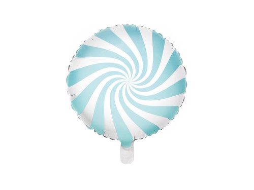 Foil balloon Candy - light blue, 35 cm