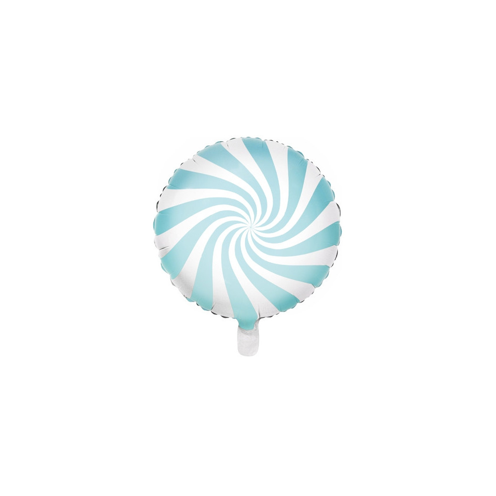 Balon foliowy Cukierek - jasnoniebieski, 35 cm