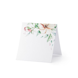 Business cards on the table - Flowers
