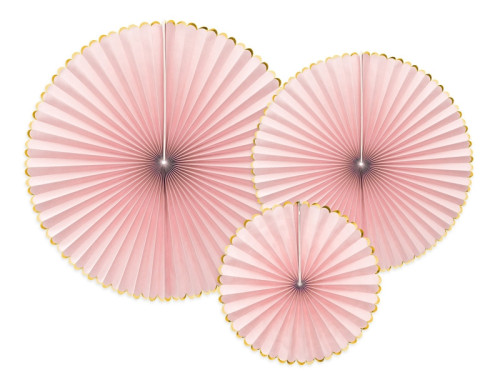 Decorative rosettes Yummy, light pink