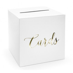 Box for envelopes Cards, gold