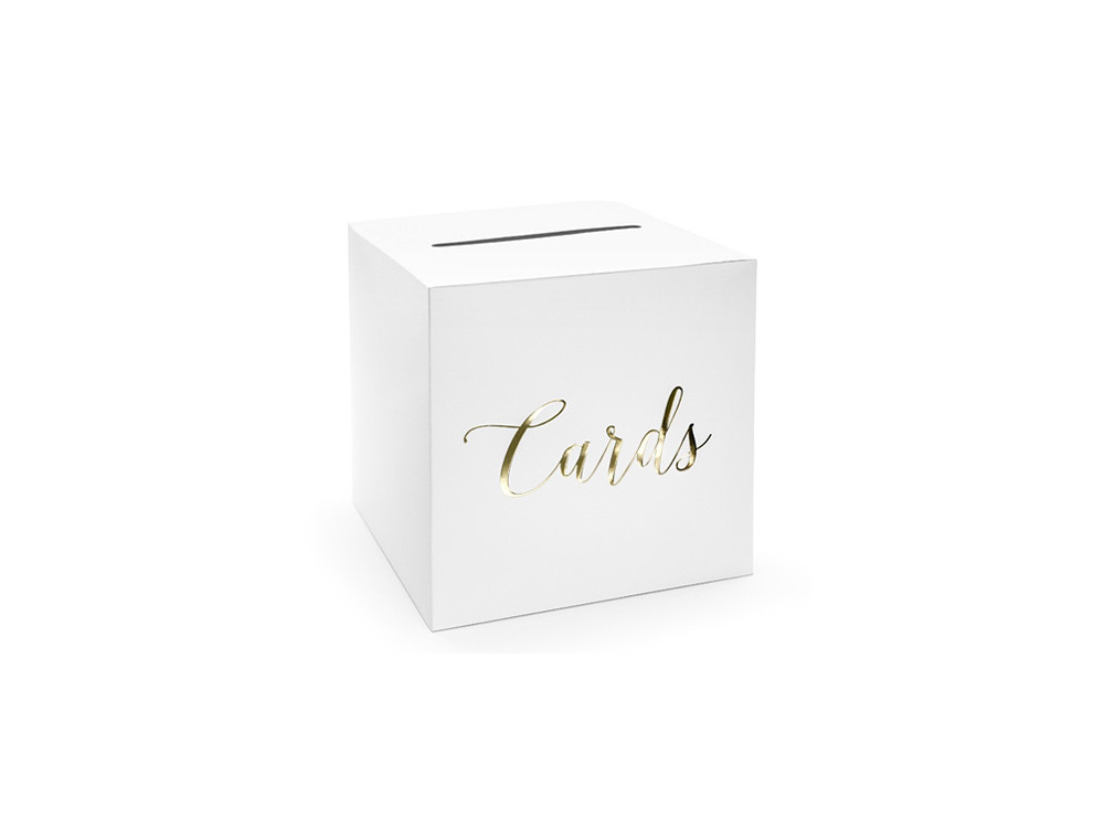 Box for envelopes Cards, gold