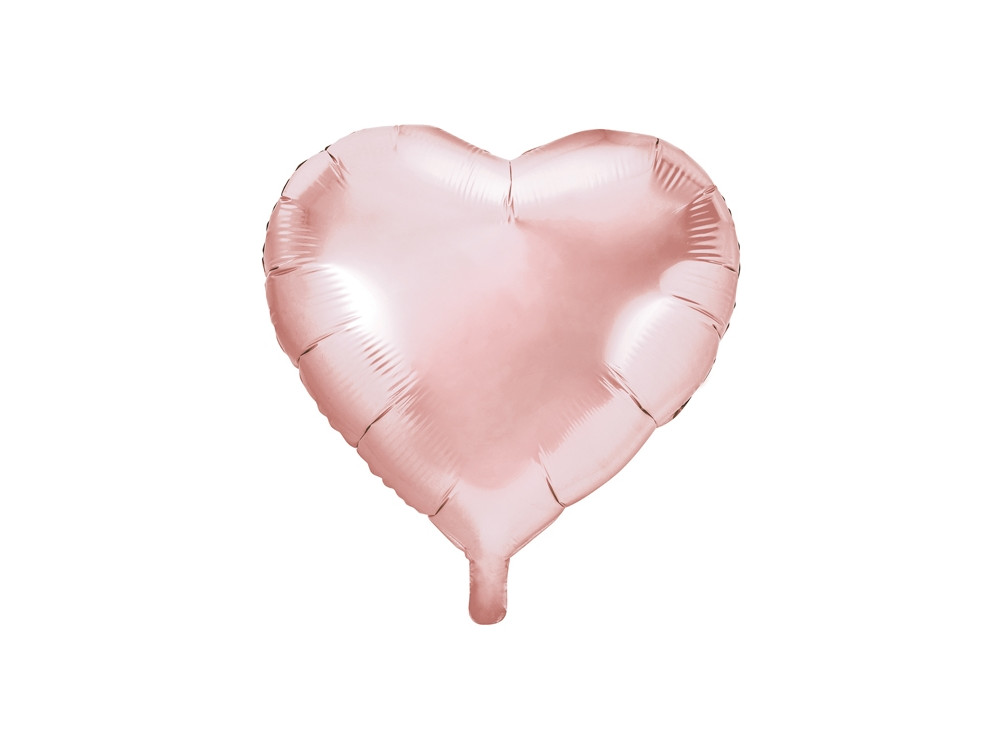 Balon foliowy Serce - różowe złoto, 35 cm