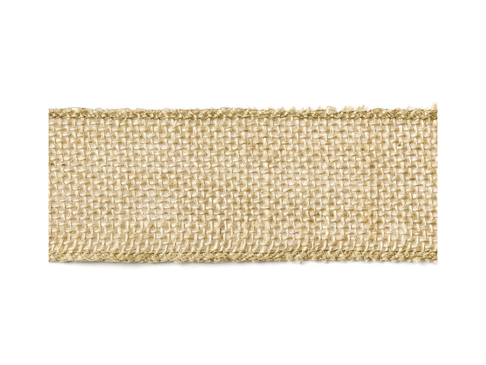 Jute tape with lace - 5 cm x 5 m