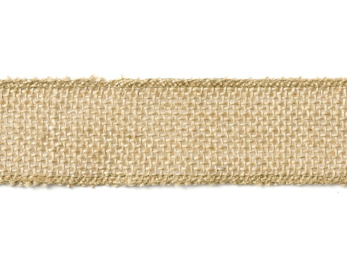 Jute tape with lace, 4 cm x 5 m