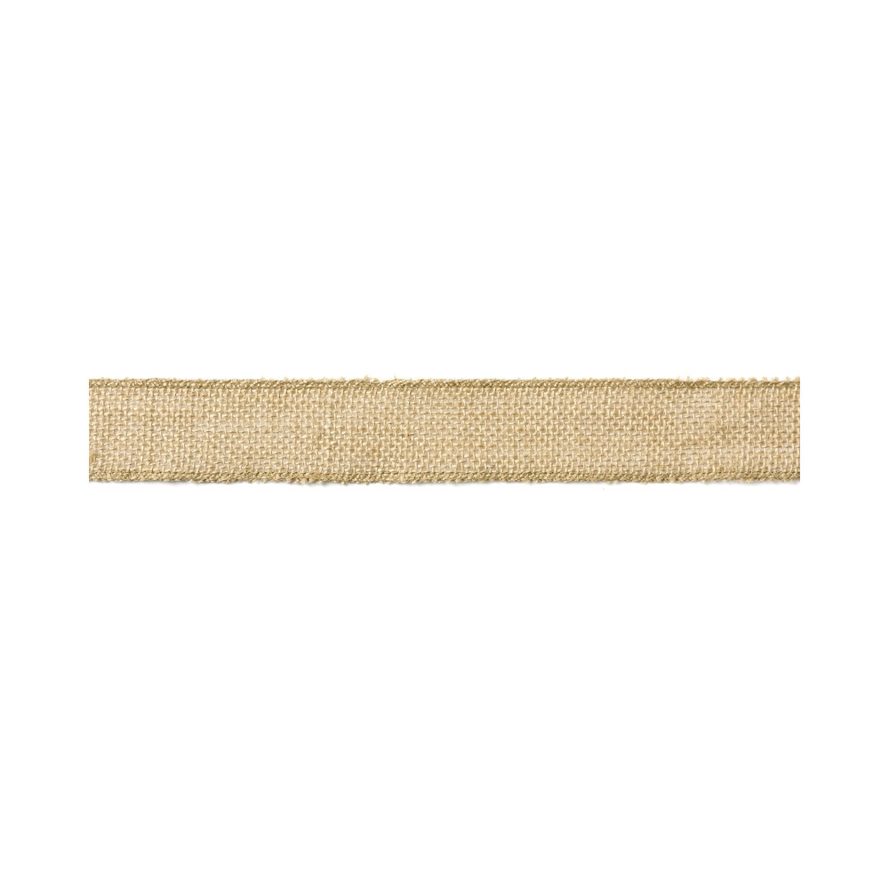 Jute tape with lace, 4 cm x 5 m