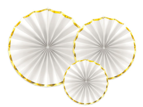 Decorative rosettes, white