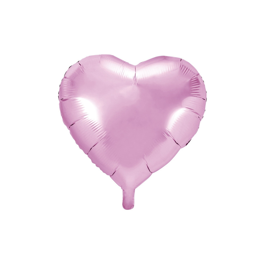 Balon foliowy Serce - jasnoróżowy, 61 cm