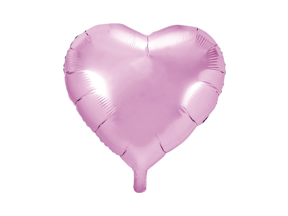 Foil balloon Heart - light pink, 61 cm