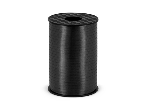 Plastic ribbon for balloons - black, 5 mm x 225 m