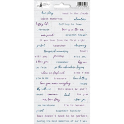 Sticker sheet When we first met 01, 10,5 x 23 cm