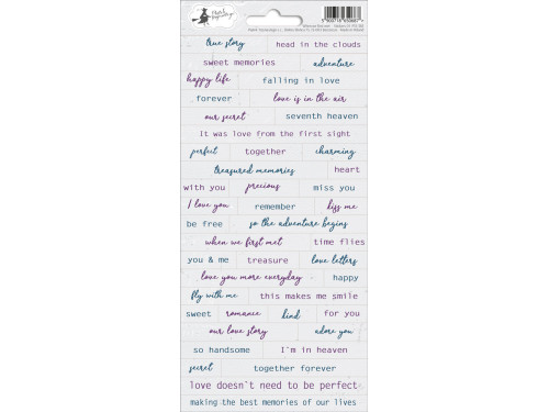 Sticker sheet When we first met 01, 10,5 x 23 cm