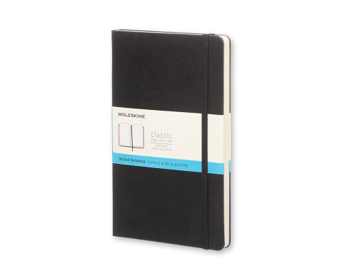Notatnik w kropki A5 - Moleskine - czarny twarda okładka