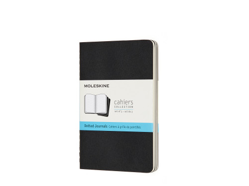 Cahier - Journal - Dotted Black - Pocket 3 pcs 70g/m2