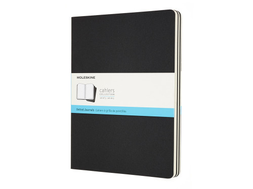 Zestaw notatników w kropki XL - Moleskine - czarne 3 szt.