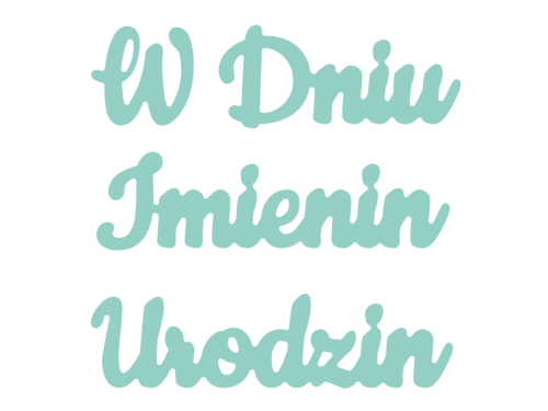 Zestaw wykrojników - DpCraft - W dniu urodzin, imienin