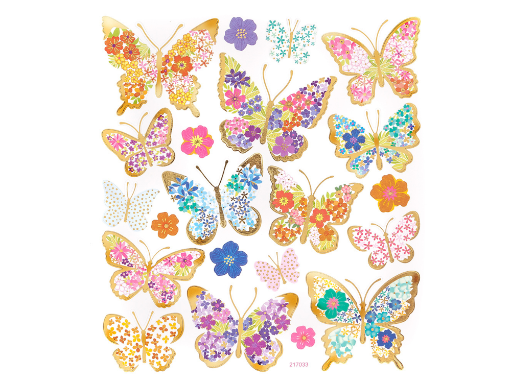 Stickers - Butterflies 2, 21 pcs