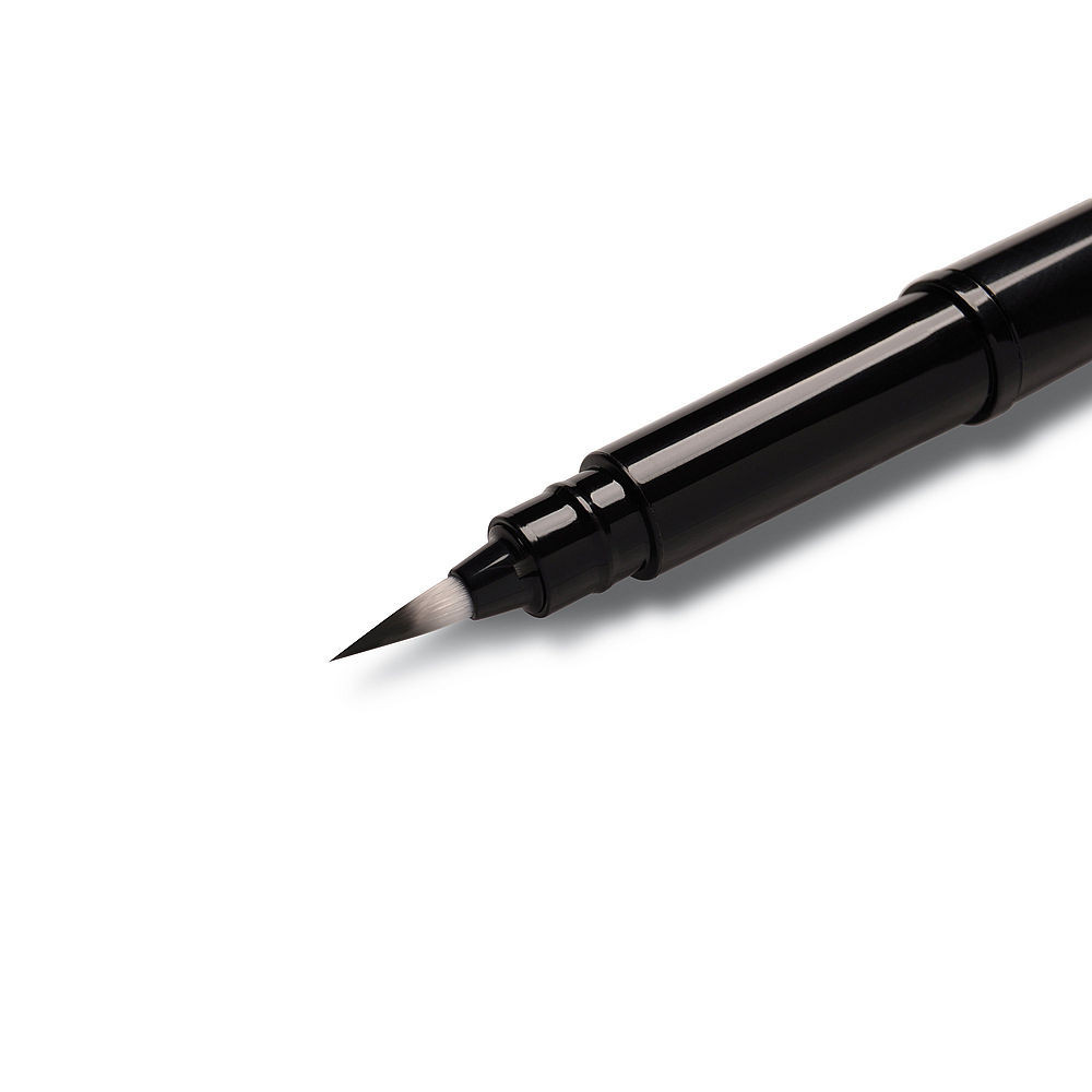 Kieszonkowe pióro Brush Pen - Pentel - szare