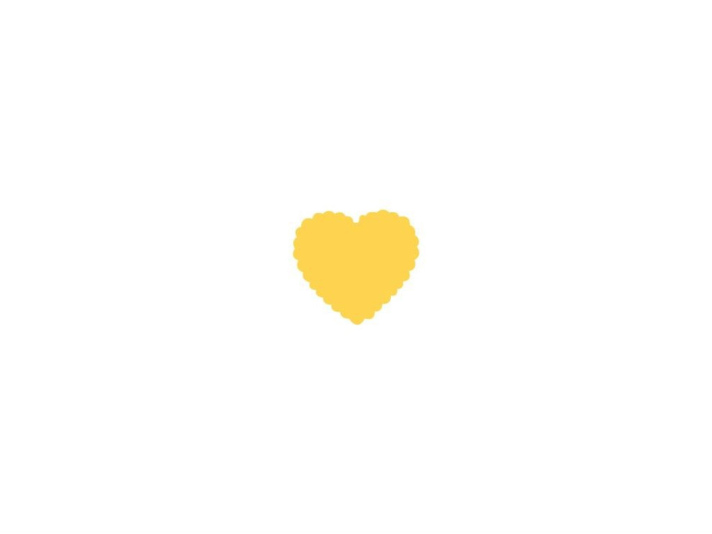 Craft Punch Heart with a frill 099 - DpCraft - 2,5 cm
