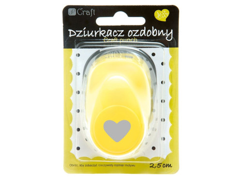 Dziurkacz ozdobny Serce - DpCraft - 2,5 cm