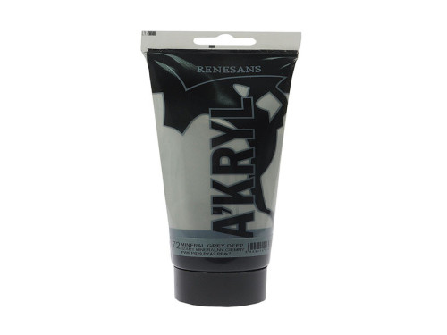 Farba akrylowa A'kryl - Renesans - 72, mineral grey deep, 100 ml