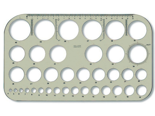 Template for drawing KOH-I-NOOR - Z37 wheels