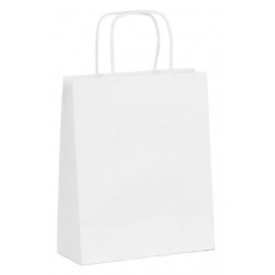 Paper bag - white, 24 x 8 x 32 cm, 20 pcs.