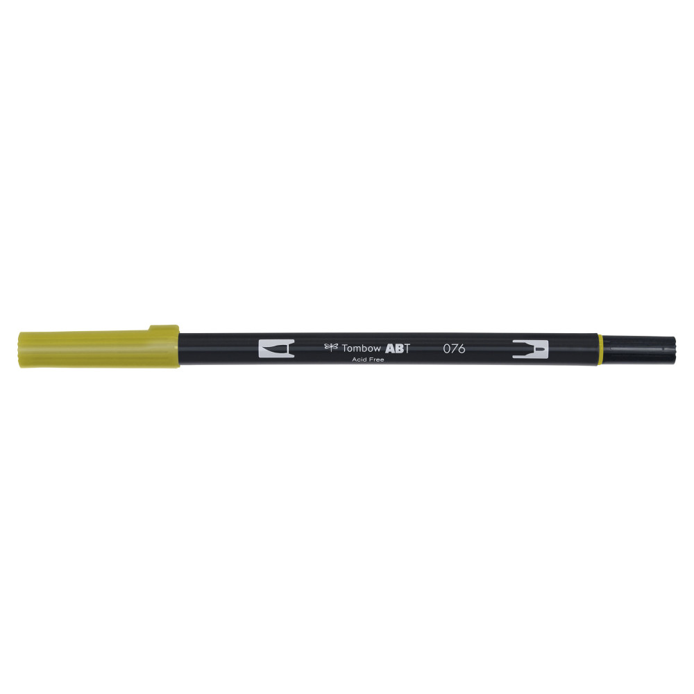 Dual Brush Pen - Tombow - Green Ochre