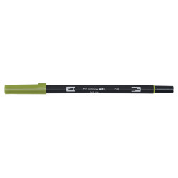 Pisak dwustronny Dual Brush Pen - Tombow - Dark Olive
