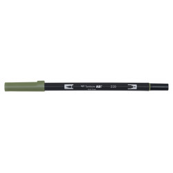 Dual Brush Pen - Tombow - Grey Green