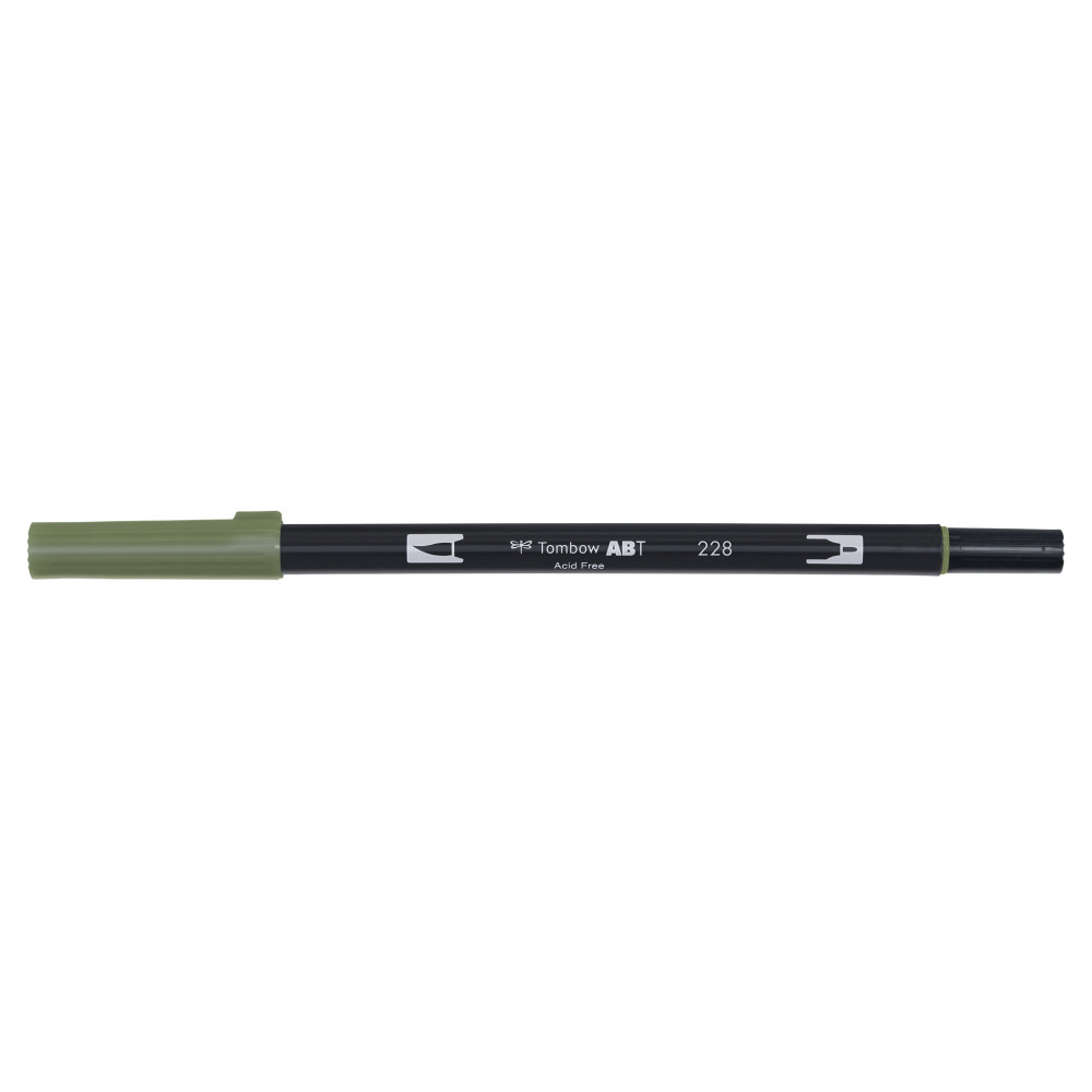 Pisak dwustronny Dual Brush Pen - Tombow - Grey Green