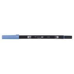 Pisak dwustronny Dual Brush Pen - Tombow - Peacock Blue