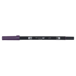 Pisak dwustronny Dual Brush Pen - Tombow - Dark Plum
