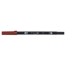 Pisak dwustronny Dual Brush Pen - Tombow - Wine Red