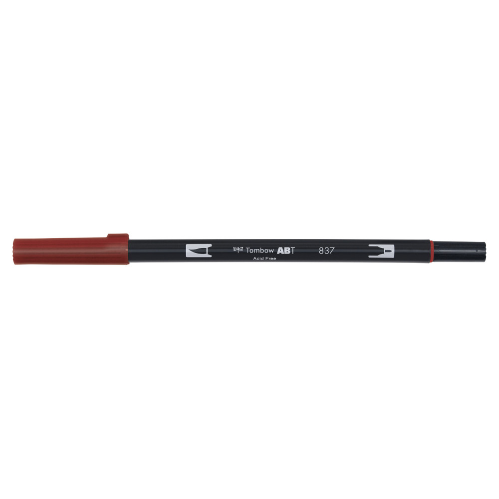 Pisak dwustronny Dual Brush Pen - Tombow - Wine Red