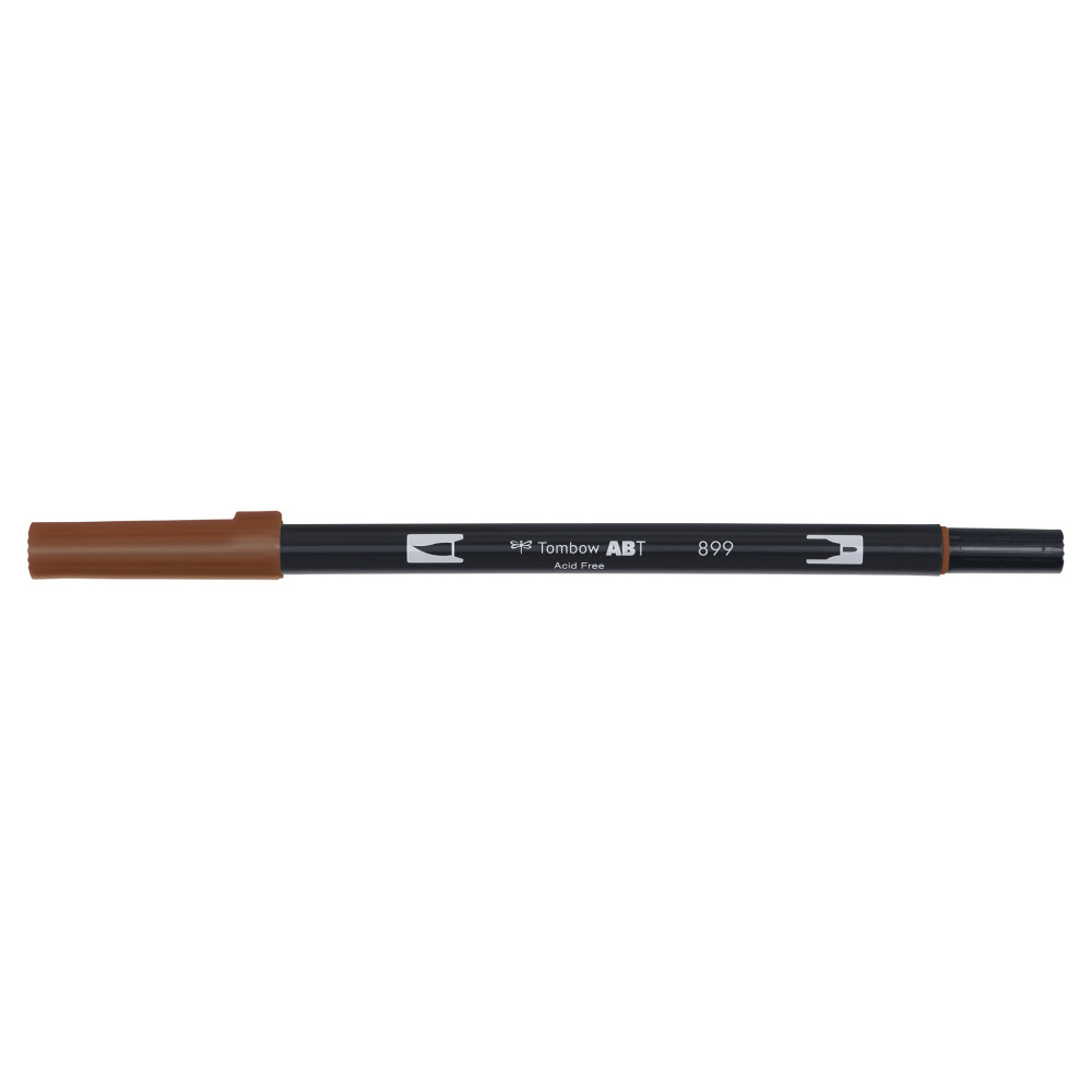 Pisak dwustronny Dual Brush Pen - Tombow - Redwood