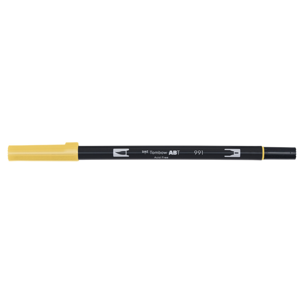 Pisak dwustronny Dual Brush Pen - Tombow - Light Ochre