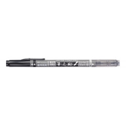 Flamaster Fudenosuke Twin Brush Pen Tombow - Black Grey