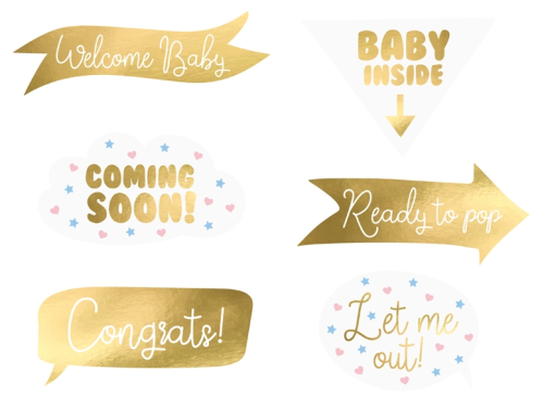 Gadgets for photos Baby Shower 6 szt