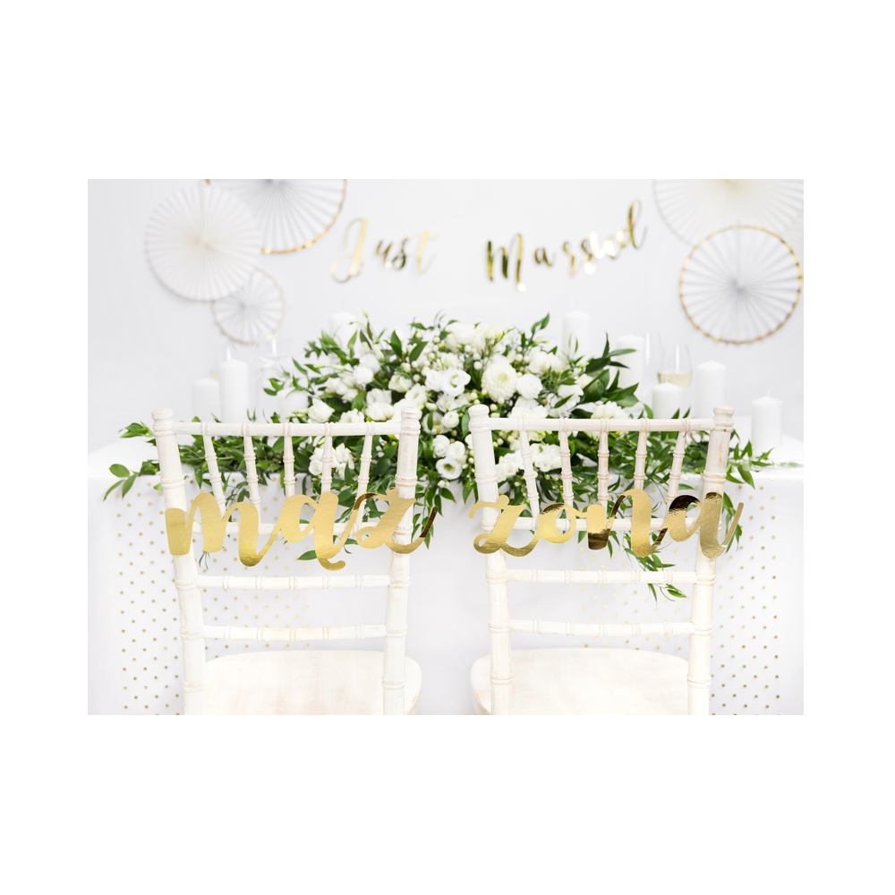 Hangers for the chair Wife and Husband, gold