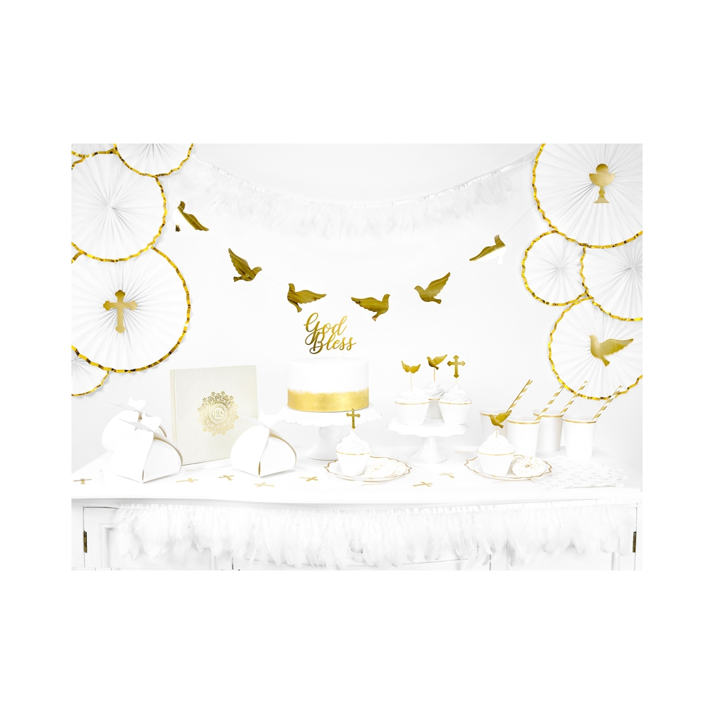Toppers First Communion - gold, 6 pcs.